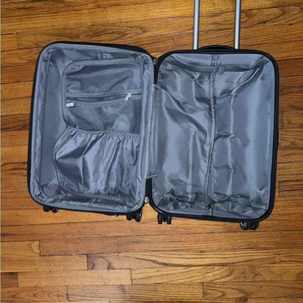 Gray Rolling Suitcase